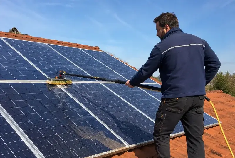 Nettoyage et entretien de panneaux solaires à Saint-Simon-de-Pellouaille
